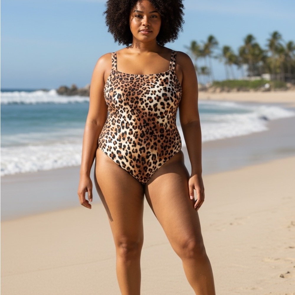 Forever 21 Leopard Print Swimsuit